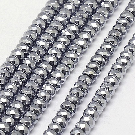 Electroplate Non-magnetic Synthetic Hematite Beads Strands G-J160-B-01-1