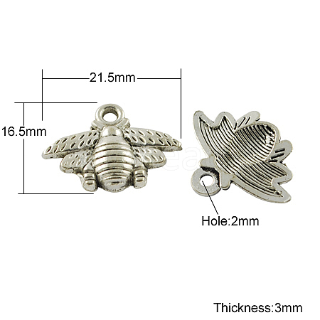 Tibetan Style Alloy Pendants TIBEP-S018-AS-FF-1