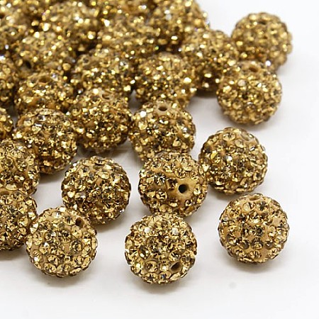 Pave Disco Ball Beads RB-Q195-8mm-246-1