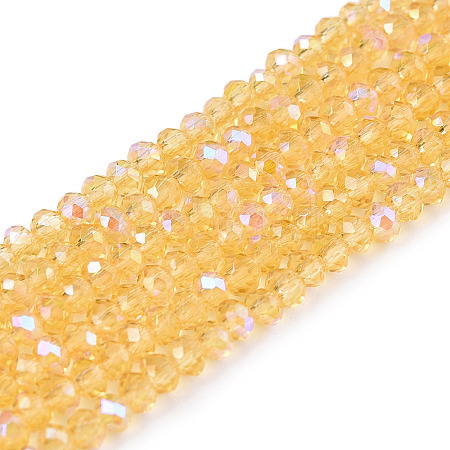 Electroplate Glass Beads Strands EGLA-A044-T1mm-L03-1