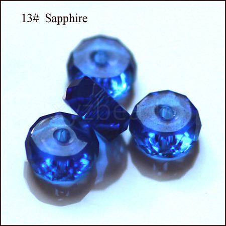Imitation Austrian Crystal Beads SWAR-F078-4x8mm-13-1