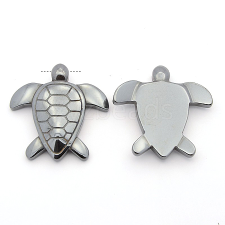 Non-magnetic Synthetic Hematite Pendants G-N0050-08-1