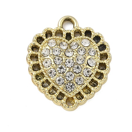 Alloy Rhinestone Pendants PALLOY-P308-06KCG-1