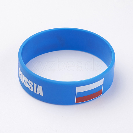 Silicone Wristbands Bracelets BJEW-K168-01K-1