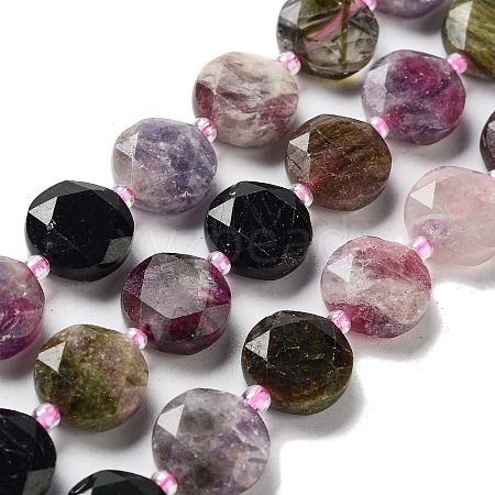 Natural Tourmaline Beads Strands G-NH0004-042-1