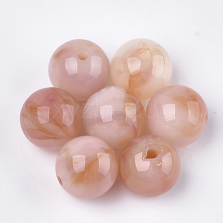 Acrylic Beads X-OACR-S029-060F-03-1