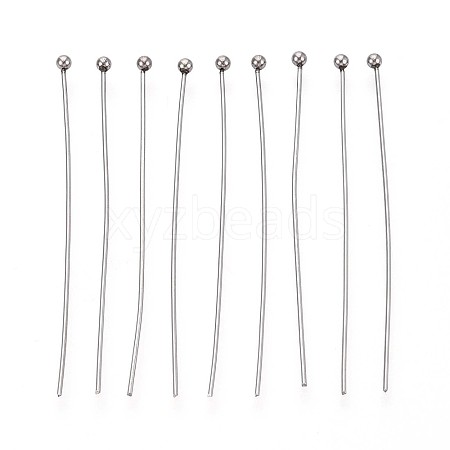 304 Stainless Steel Head Pins STAS-T065-45mm-20P-1