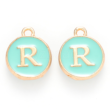 Golden Plated Alloy Enamel Charms LS-ENAM-S118-05R-1