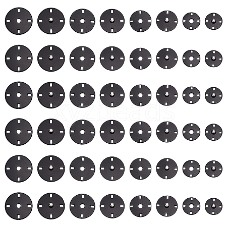 24 Pairs 4 Styles Zinc Alloy Snap Buttons FIND-FG0004-96EB-1