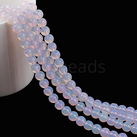 Imitation Jade Plastic Beads KY-WH0035-10N-1