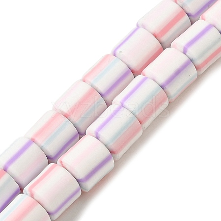 Polymer Clay Beads Strands CLAY-H006-01C-1