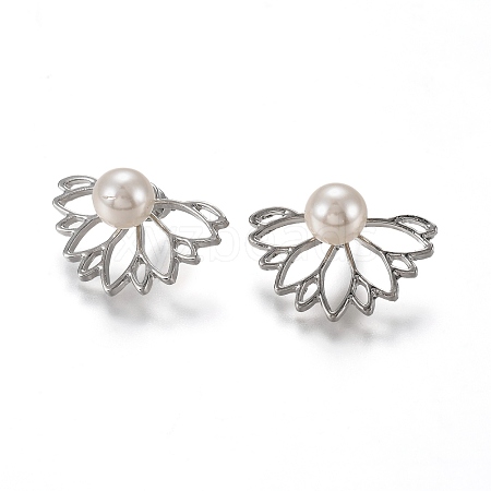 Alloy Stud Earrings EJEW-H107-01P-1