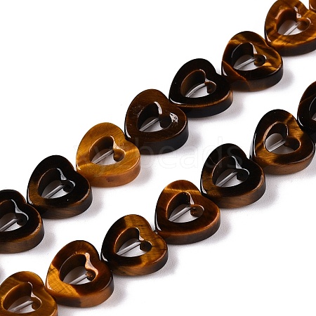 Natural Tiger Eye Beads Strands G-N342-91-1