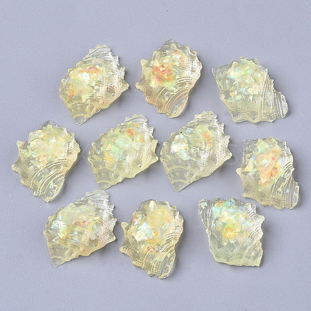 Transparent Epoxy Resin Cabochons CRES-T020-03D-1