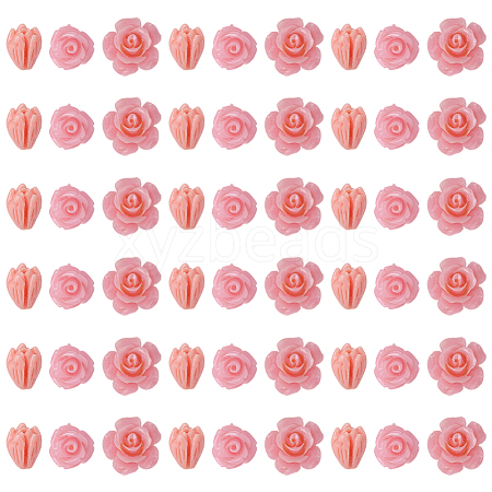 60Pcs 3 Styles Dyed Synthetic Coral Carved Beads CORA-SC0001-21A-1