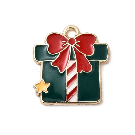 Christmas Alloy Enamel Pendants FIND-H055-17F-G03-1