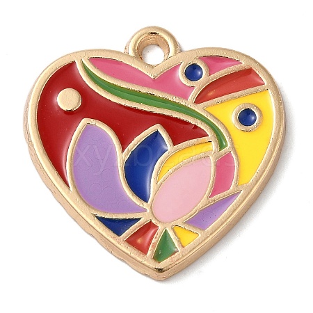 Zinc Alloy Enamel Pendants ENAM-Z013-01A-02-1