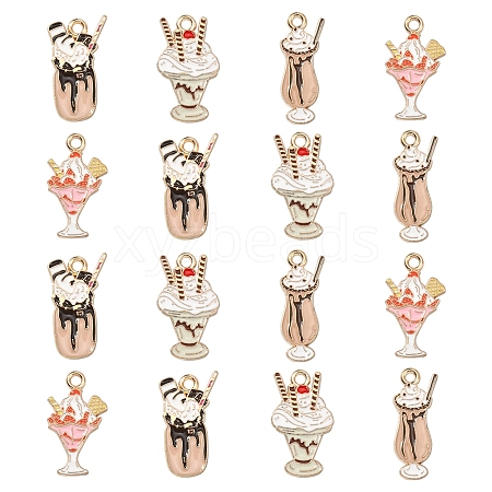 20Pcs 4 Styles Alloy Pendants ENAM-CJ0002-95-1