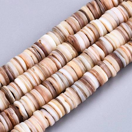 Natural Freshwater Shell Beads Strands X-SHEL-N026-94B-01-1