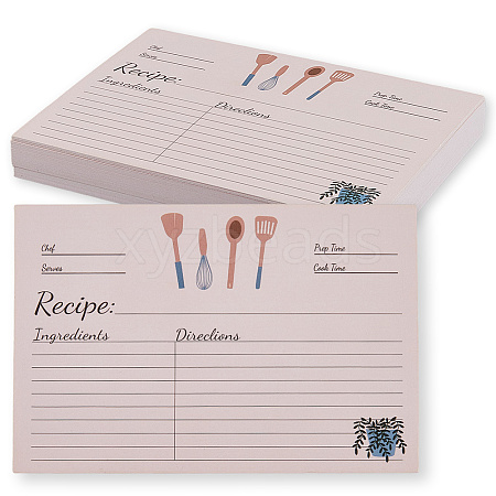 50Pcs Double-faced Writable Recipe Card DIY-WH20007-54-1