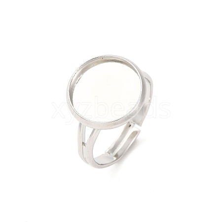 Adjustable Brass Ring Components KK-Q573-004P-1