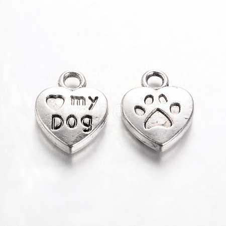 Tibetan Style Alloy Charms Pendants TIBEP-A123278-AS-FF-1