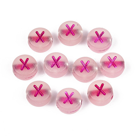 Luminous Frosted Acrylic Beads FACR-T008-02X-1