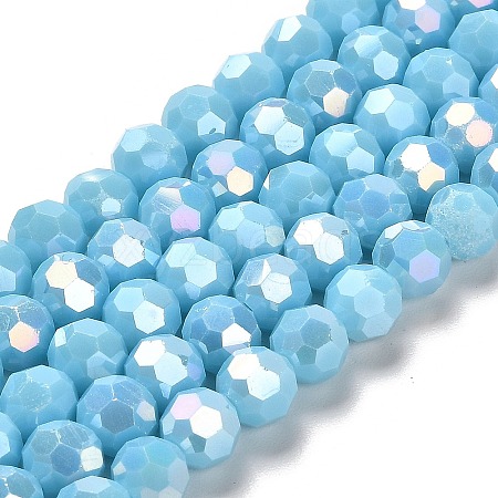 Opaque Glass Beads Stands EGLA-A035-P8mm-B08-1