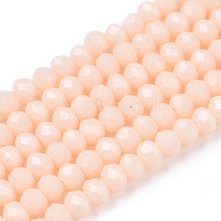 Opaque Solid Color Imitation Jade Glass Beads Strands EGLA-A044-P2mm-D05-1