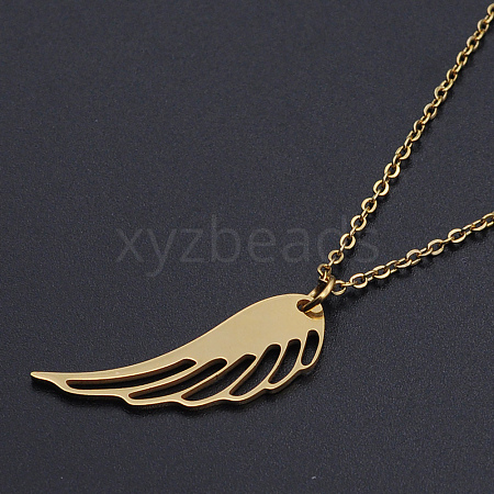 201 Stainless Steel Pendant Necklaces NJEW-S105-JN568-45-2-1