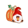 Thanksgiving Day Golden Tone Alloy Enamel Pendants LS-ENAM-M002-02M-G-1
