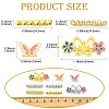 8Pcs Alloy Rhinestone Watch Band Rings FIND-CJ0005-40-2