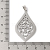 Non-Tarnish 304 Stainless Steel Pendants STAS-U010-13P-3