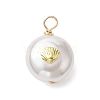 ABS Plastic Imitation Pearl Pendants PALLOY-JF02601-04-2