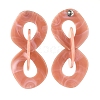 Acrylic Dangle Stud Earrings EJEW-JE03840-01-2