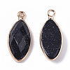 Synthetic Blue Goldstone Pendants G-T131-07A-2