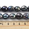 Dyed Natural Cultured Freshwater Pearl Beads Strands PEAR-P062-36C-5