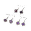 Natural Amethyst Vase Dangle Earrings EJEW-A092-01P-17-1