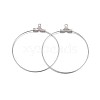 Tarnish Resistant 316 Surgical Stainless Steel Hoop Earring Findings STAS-P238-09P-04-1