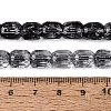 Transparent Crackle Glass Beads Strands GLAA-Q108-04A-01-4