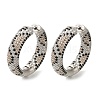 Rack Plating Brass Micro Pave Cubic Zirconia Hoop Earrings EJEW-H016-21P-1