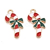 Christmas Theme Alloy Enamel Pendants ENAM-T020-10K-2