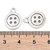 4-Hole Button Tibetan Style Zinc Alloy Charms TIBEP-R334-167AS-RS-2