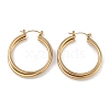 PVD Vacuum Plating 201 Stainless Steel Ring Hoop Earrings EJEW-I309-58A-G-1