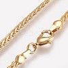 Brass Rope Chain Necklaces Making X-NJEW-O101-18G-1