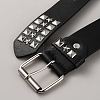 Platinum Square and Star Rivet PU Leather Chain Belts for Jeans AJEW-WH20096-87A-2
