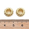 Brass Micro Pave Cubic Zirconia Europe Beads KK-Q006-47G-3