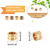 ARRICRAFT 24Pcs 2 Colors Brass Beads FIND-AR0002-32-2