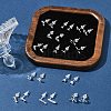 2 Pairs Alloy Stud Earrings for Women EJEW-FS0001-27G-9