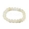 Natural New Jade Beaded Stretch Bracelets BJEW-Q692-44-8mm-3